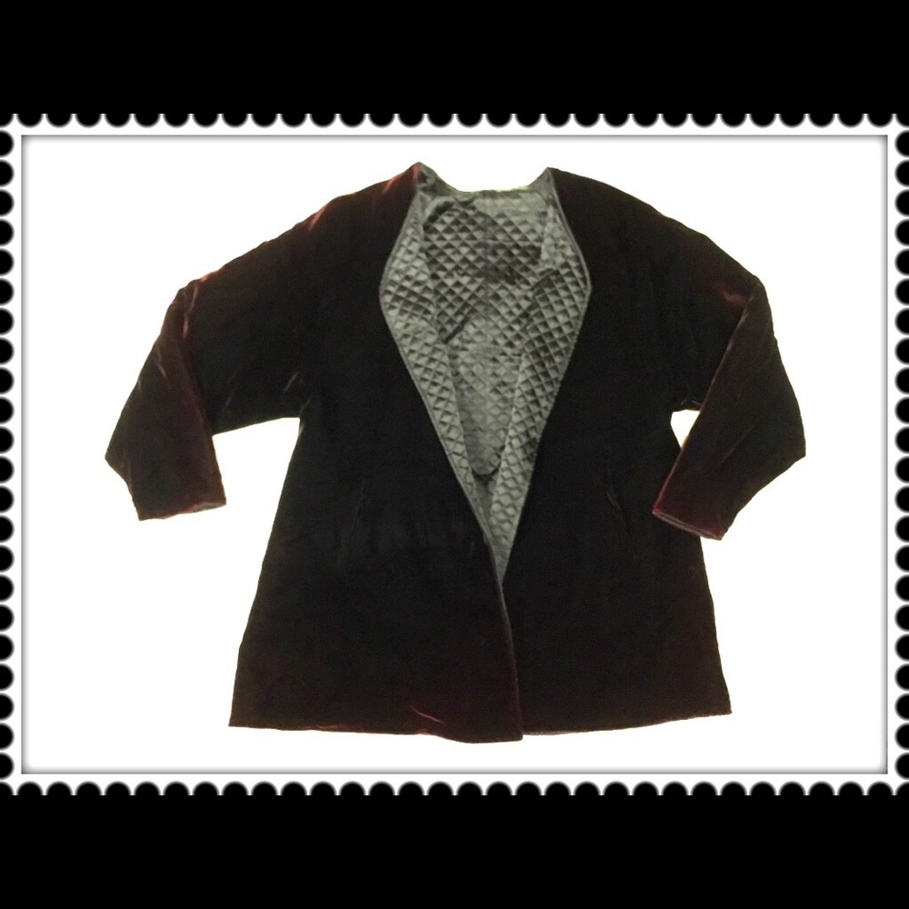 Magnificent Velvet and Quilted Satin Jacket!!!